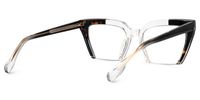 Danyale - Square Crystal Eyeglasses | Vooglam Side View