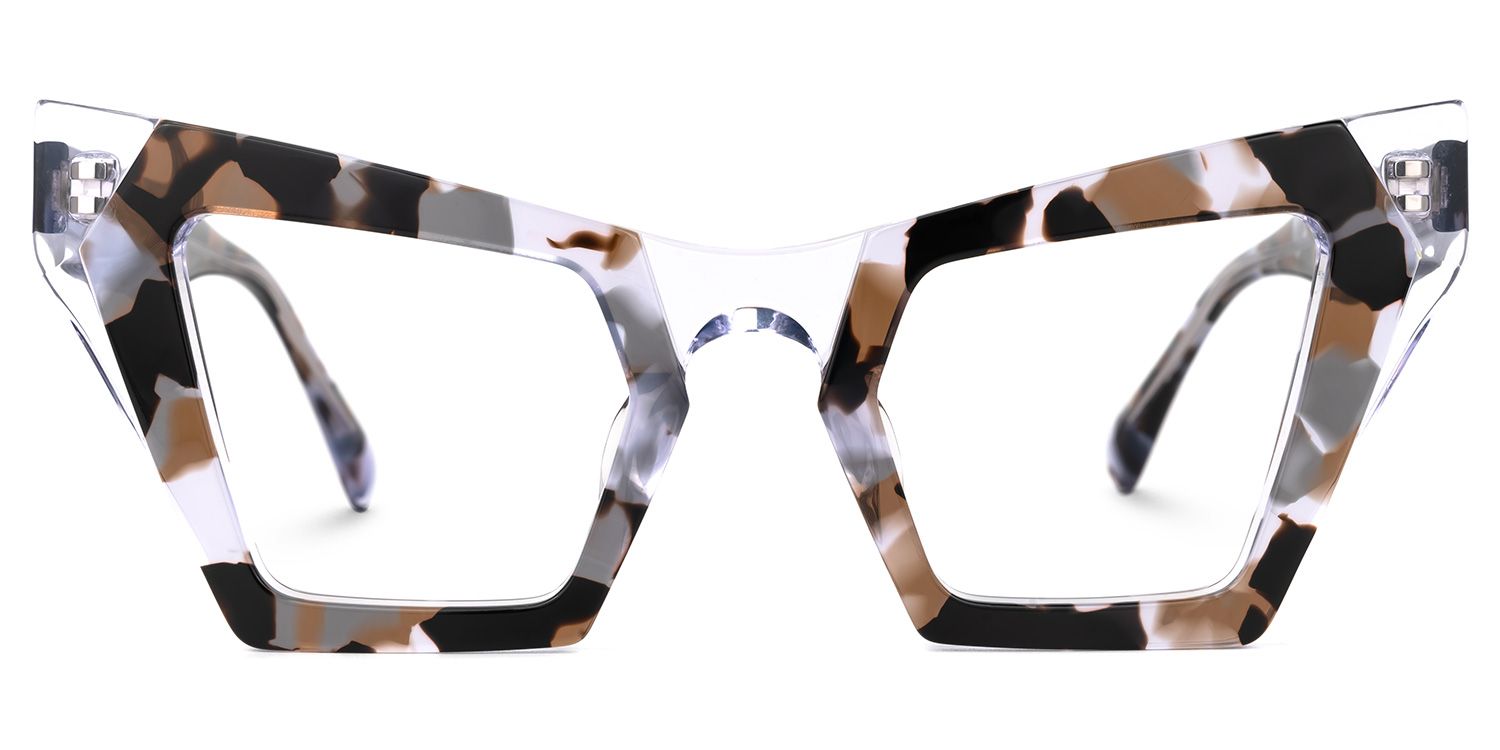Deance - Cat Eye Tortoise Eyeglasses by Vooglam - Angle View