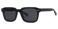 Nafisa - Rectangle Black Sunglasses | Vooglam Side View