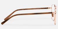 York - Aviator Gold Eyeglasses | Vooglam Side View