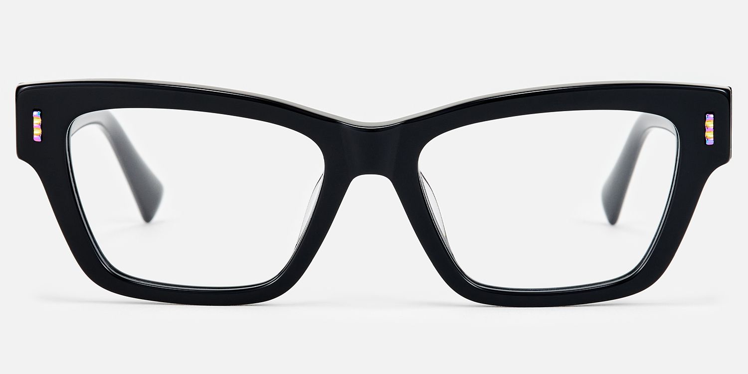 Surreal - Rectangle Black Eyeglasses product detail 2
