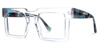 Elinoah - Square Crystal Eyeglasses | Vooglam Front View