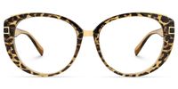 Bessie - Tortoise Pattern Bohemian Oval Glasses | Vooglam Angle View