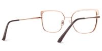 Deandre - Square Black Eyeglasses | Vooglam Side View