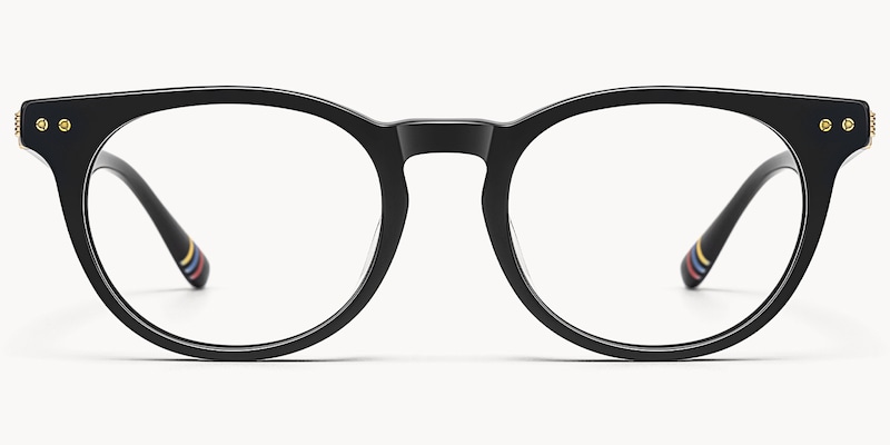 Vintel - Rectangle Black Eyeglasses