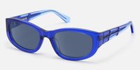 Bubble - Rectangle Blue Sunglasses
