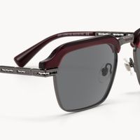 Archive - Rectangle Red Sunglasses - 4