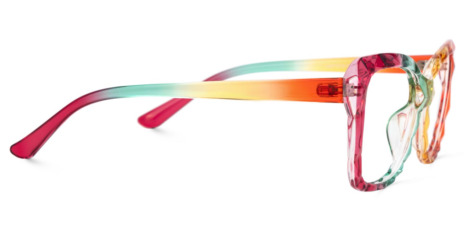 Letitia - Rectangle Multicolor Eyeglasses | Vooglam 4