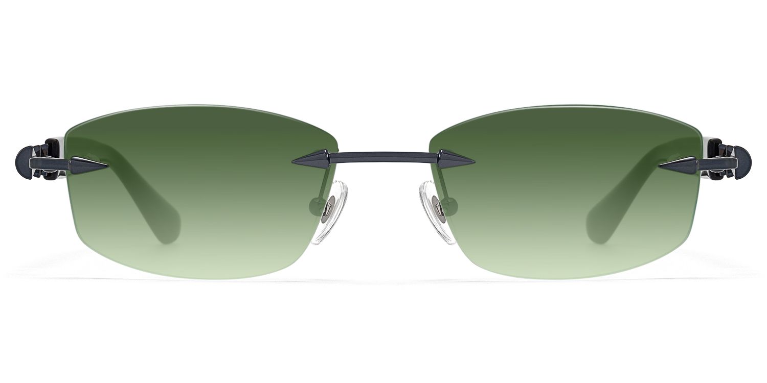 Frame Size of Fracture - Ultralight Frameless Black Glasses | Vooglam