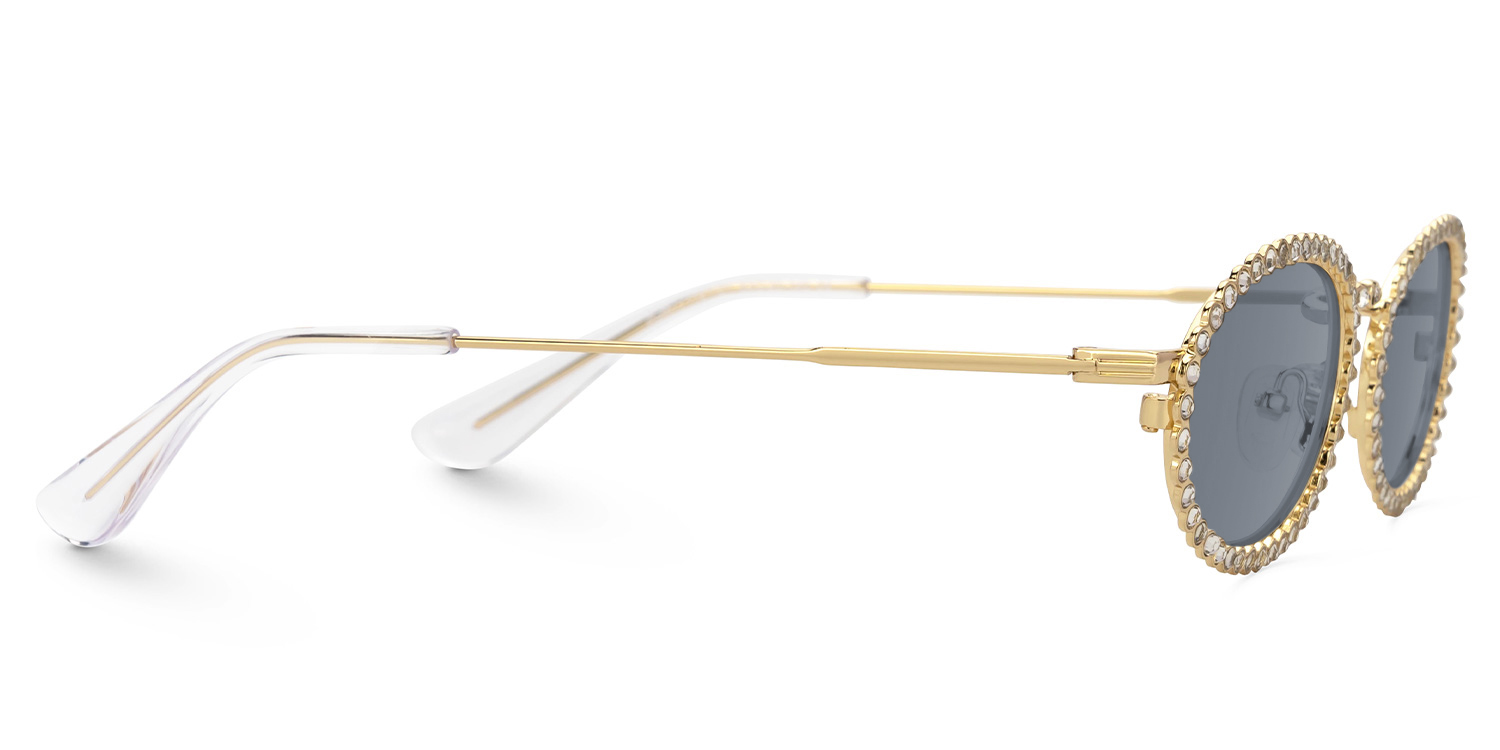 Fergie - Oval Gold Sunglasses - 4