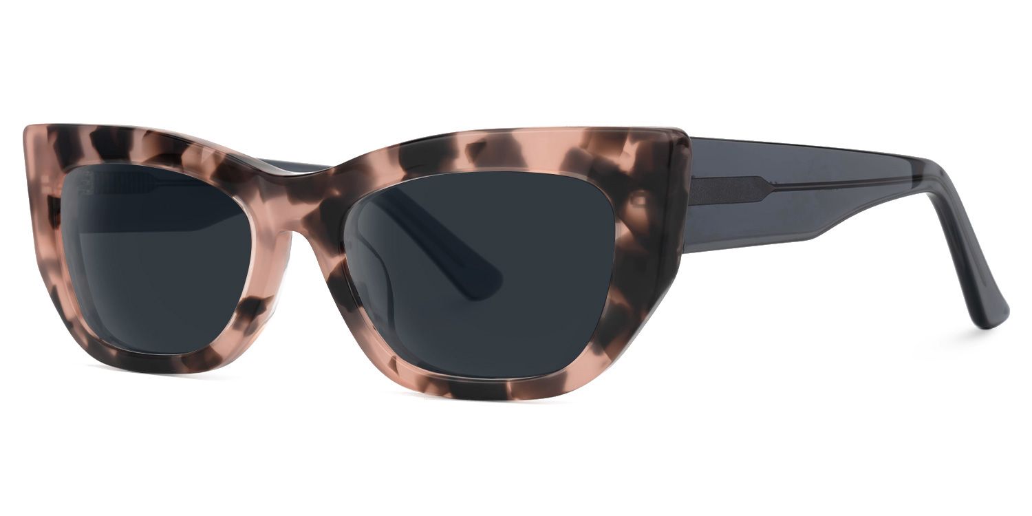 Fareeda - Cat Eye Tortoise Sunglasses | Vooglam Front View
