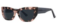 Fareeda - Cat Eye Tortoise Sunglasses | Vooglam Front View