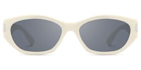Reign - Geometric White Sunglasses - 1