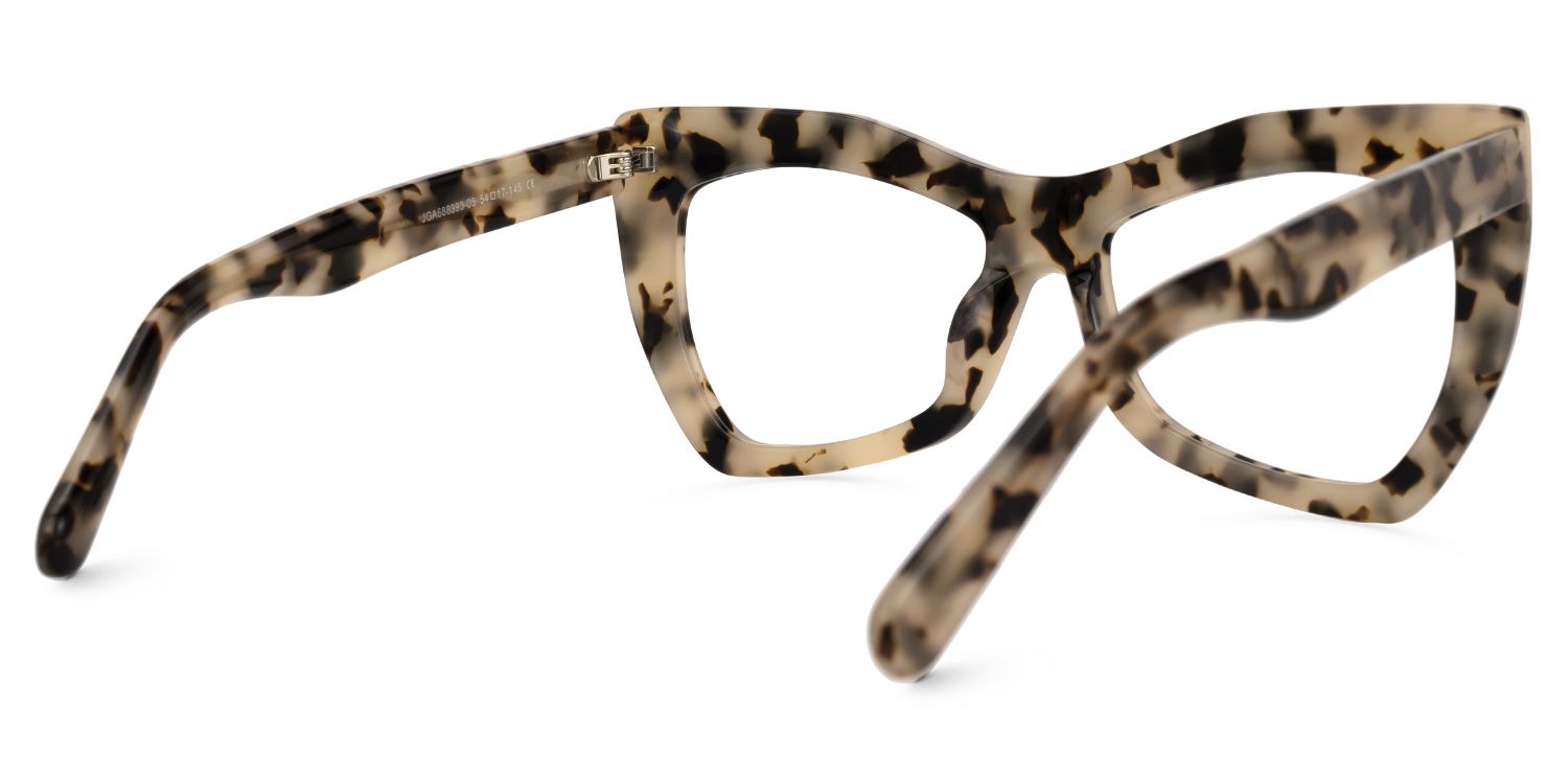 Payne - Geometric Tortoise Eyeglasses | Vooglam Side View