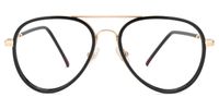 Farley - Aviator Black Eyeglasses | Vooglam Angle View
