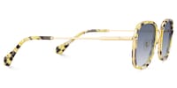Sundance - Square Yellow Sunglasses - 4