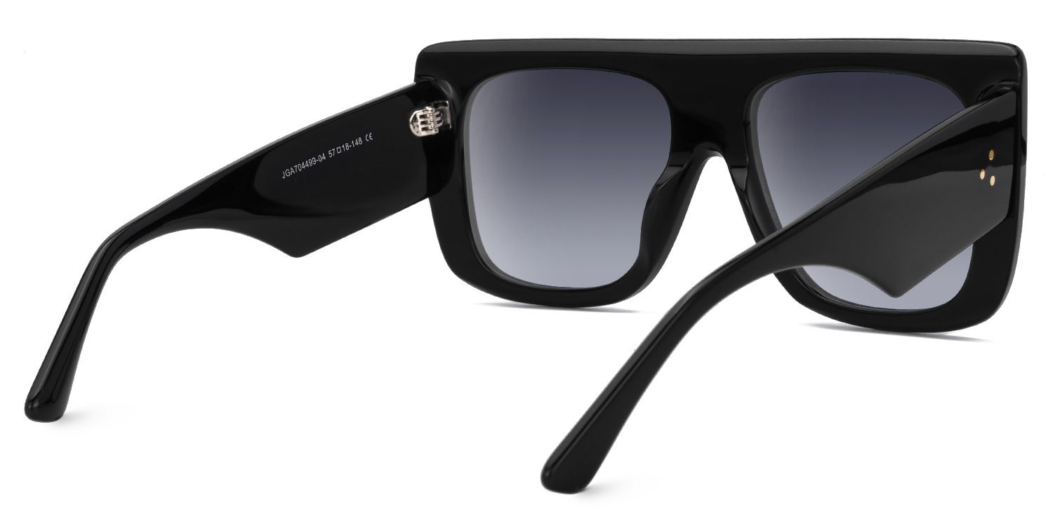 Hansel - Aviator Black Prescription Eyeglasses | Vooglam Side View