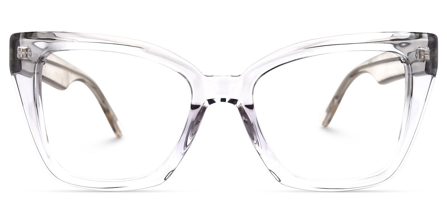 Efrem - Cat Eye Crystal Eyeglasses | Vooglam Angle View