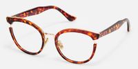 Retro - Bohemian Round Tortoise Eyeglasses | Vooglam Front View