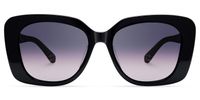 Yolo - Square Blue Sunglasses | Vooglam Angle View