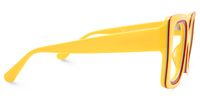 Esadowa - Square Yellow Eyeglasses | Vooglam