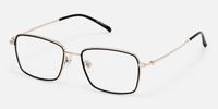 Marlene - Rectangle Black Eyeglasses | Vooglam Front View