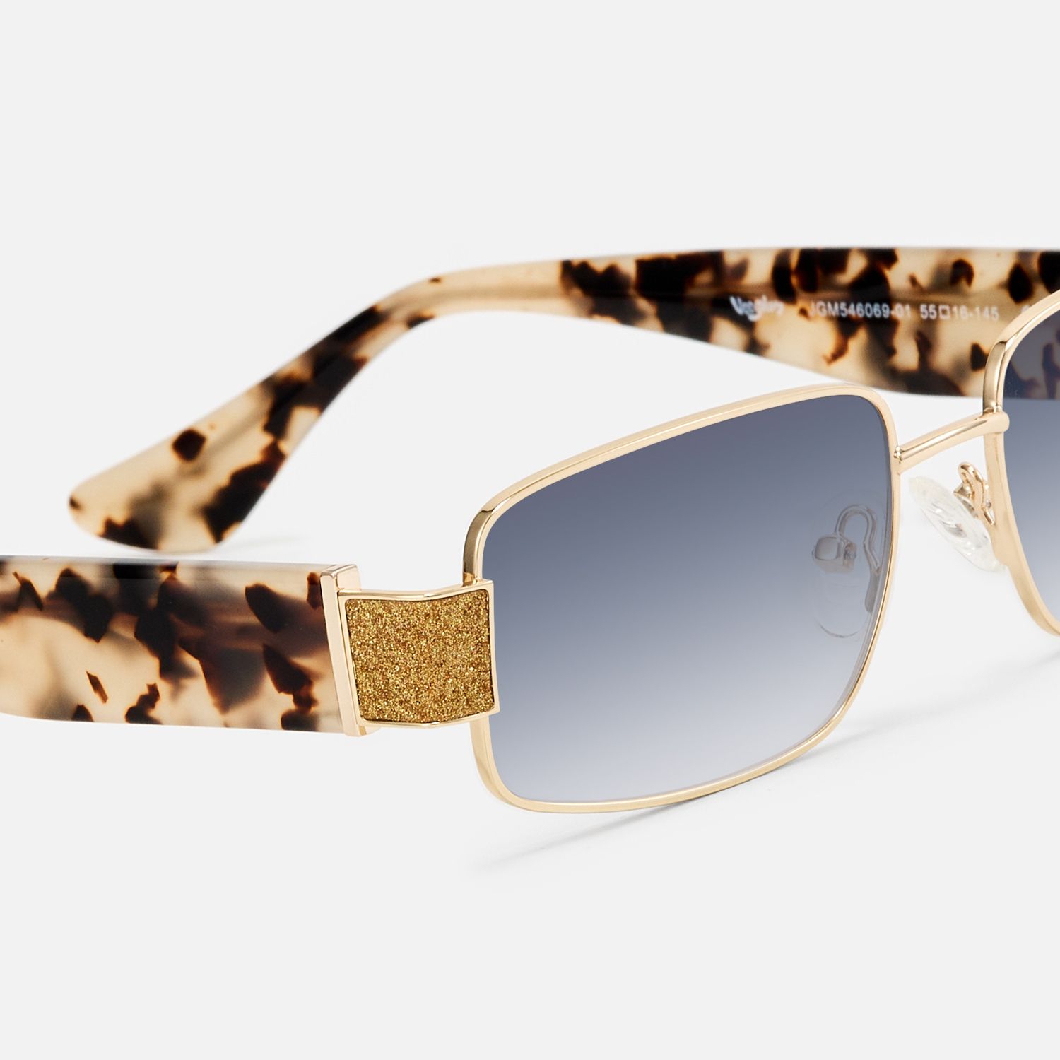 Alexandra - Rectangle Gold Sunglasses product detail 4