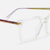 Denbeigh - Rectangle Crystal Eyeglasses | Vooglam Design Details