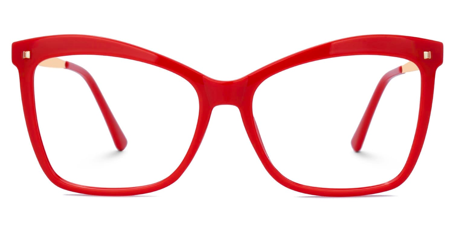 

Libby - Trendy Butterfly Red Eyeglasses
