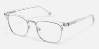 Preppy - Rectangle Transparent Eyeglasses | Vooglam Front View