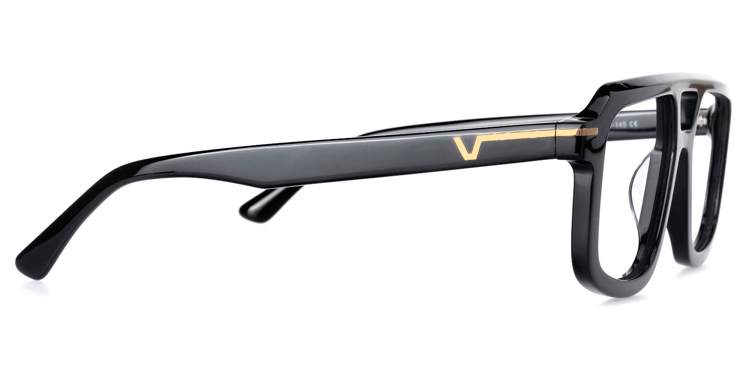 Eliyahu - Aviator Black Eyeglasses | Vooglam 4