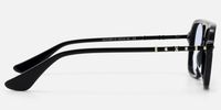 Marfa - Light Tint Aviator Black Sunglasses | Vooglam Side View