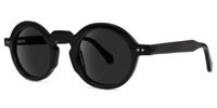 Deepnita - Round Black Sunglasses | Vooglam Front View