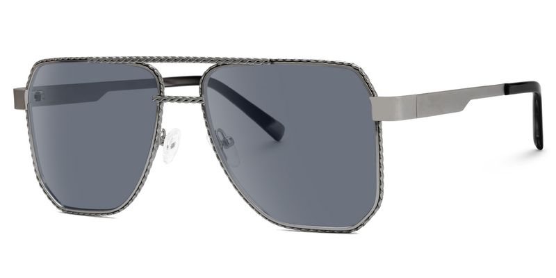 Fidelina - Aviator Silver Sunglasses