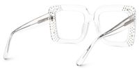 Fayiz - Square Crystal Eyeglasses | Vooglam Side View
