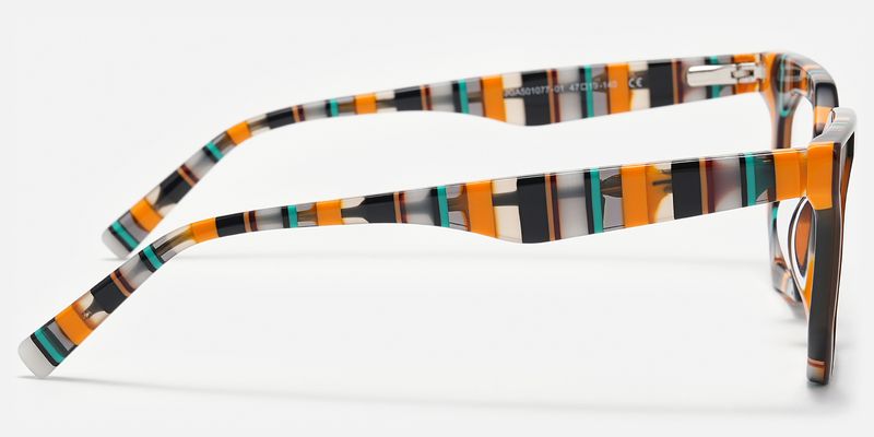 Abetzi - Rectangle Brown Eyeglasses