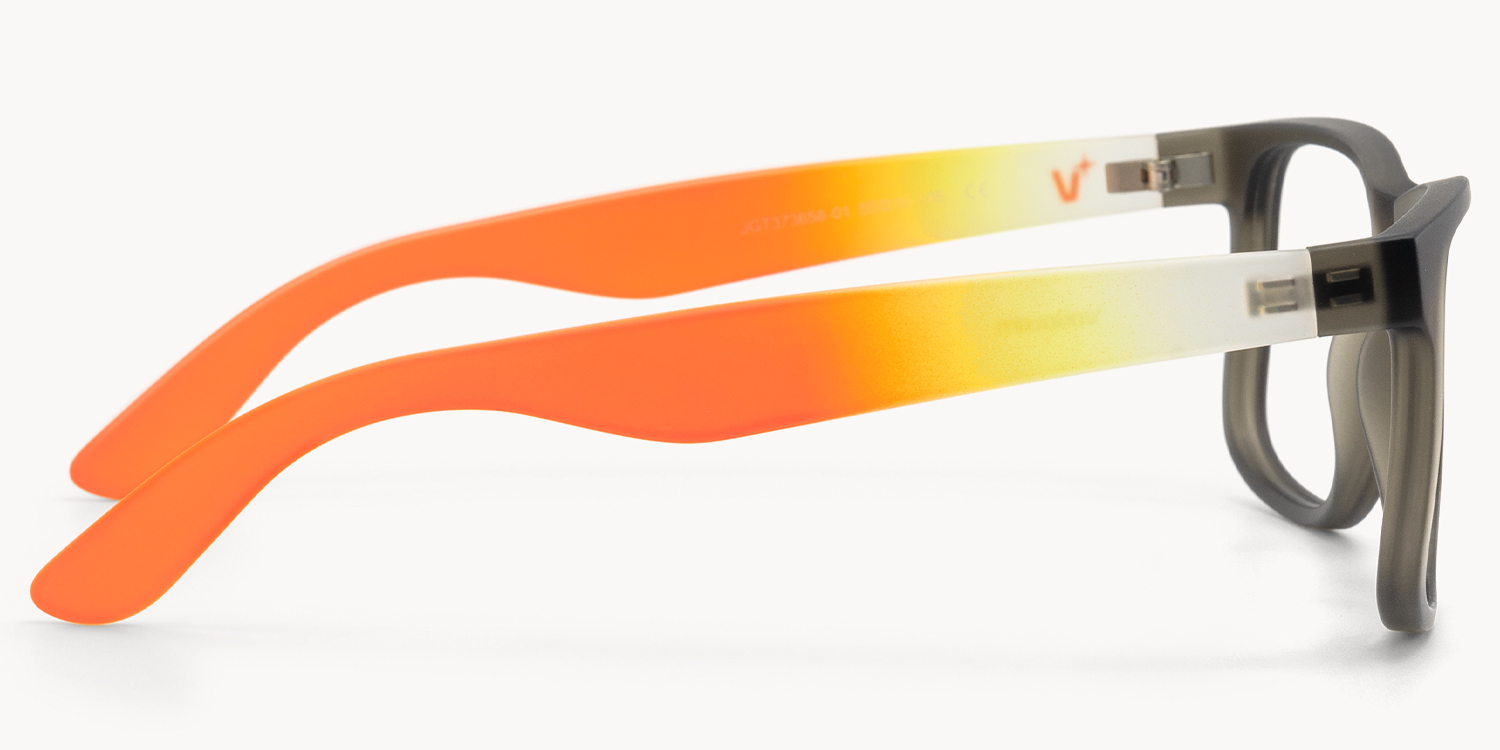 Sync - Rectangle Gray Eyeglasses - 4