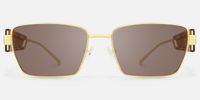 Rogue - Rectangle Gold Sunglasses | Vooglam Angle View