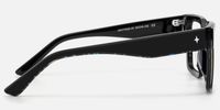 Havok - Rectangle Black Eyeglasses | Vooglam Side View