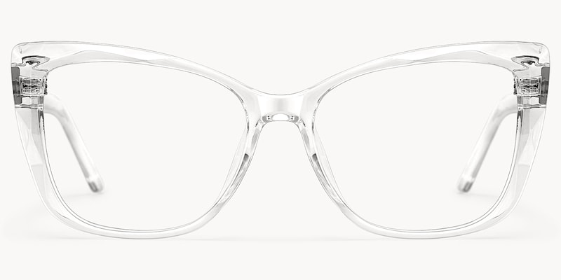 Raquel - Sleek Crystal Clear Frame Glasses