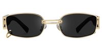 Eliakim - Rectangle Grey Sunglasses | Vooglam Angle View
