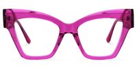 Reginald - Cat Eye Bright/Pink Eyeglasses | Vooglam Angle View
