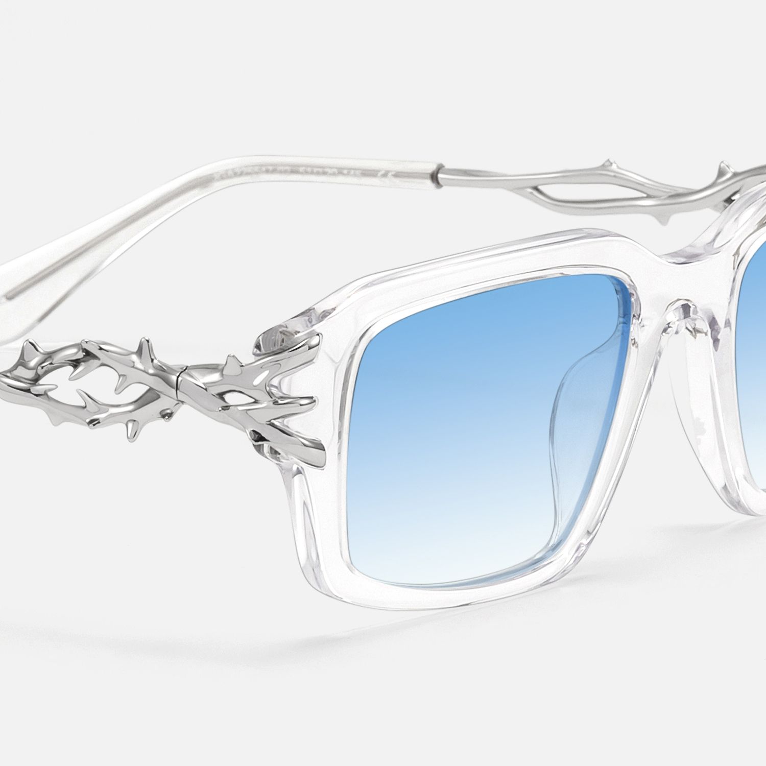 Vorpal - Rectangle Silver Sunglasses product detail 4