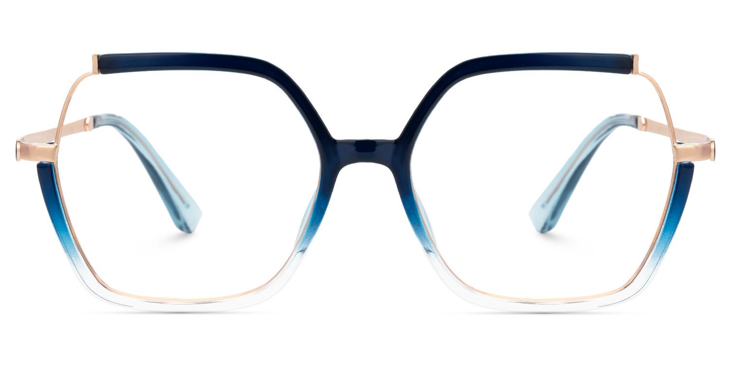 Nahla - Square Blue Eyeglasses | Vooglam Product Details 1