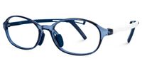 Ryleigh - Oval Blue Kids Eyeglasses | Vooglam Front View