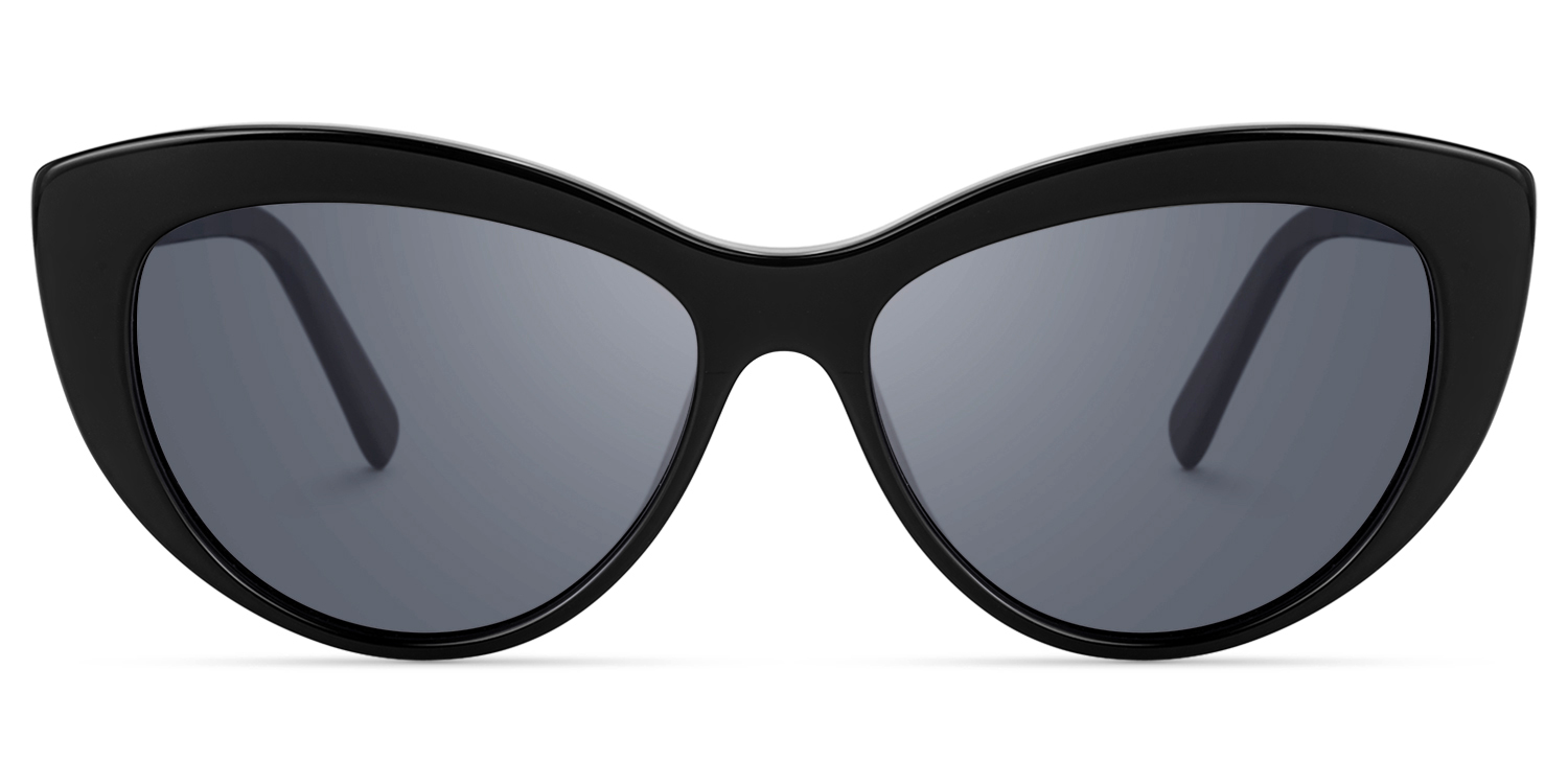 Leilani - Cat Eye Black Sunglasses - 1
