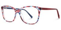 ECO Nalanie - Rectangle Pattern Eyeglasses | Vooglam Front View