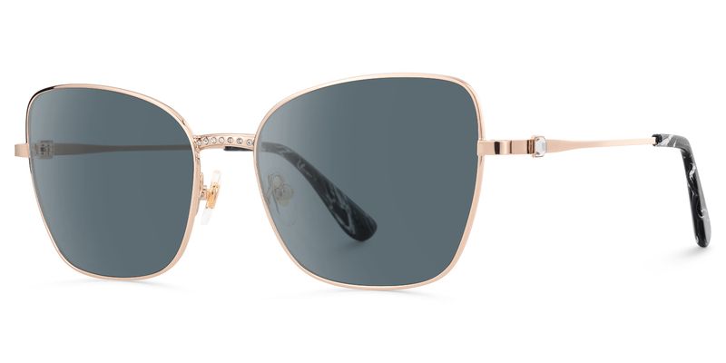 Meadow - Square Rose/Gold Sunglasses