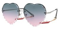 Eligio - Geometric Grey Sunglasses | Vooglam Front View