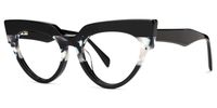 Bandit - Cat Eye Black Eyeglasses | Vooglam Front View